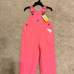 Carhartt Kids Bright Pink Bib Overalls